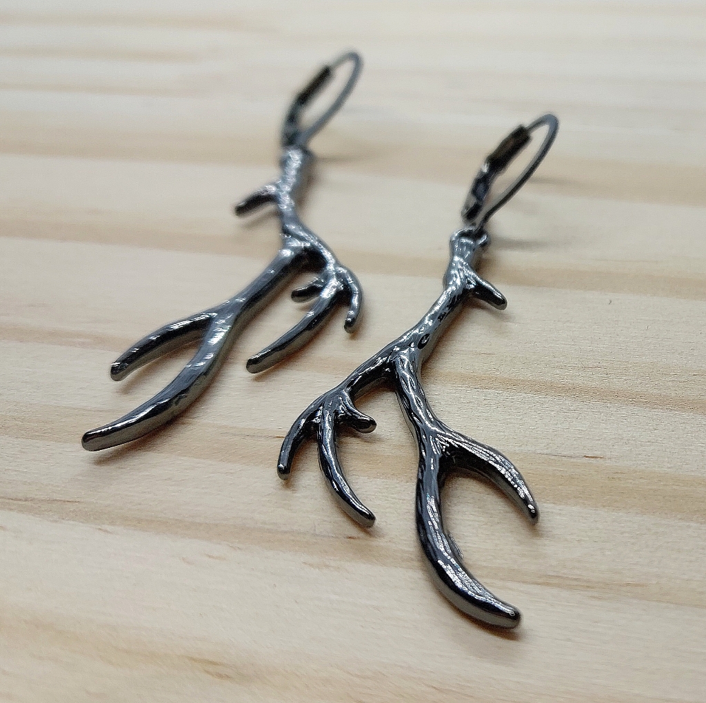 Rebirth & Renewal Deer Antler Expression Earrings